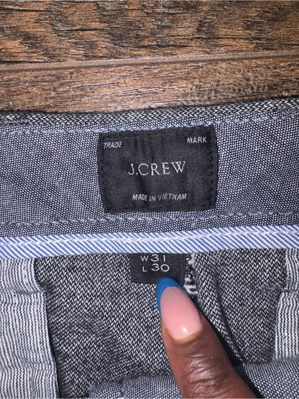 J. Crew Charcoal Textured Dress Pants